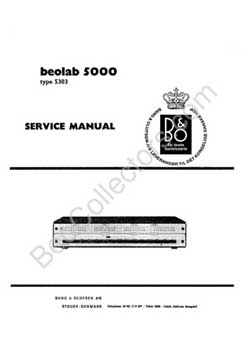 Bang and Olufsen Beolab 5000 service manual PDF